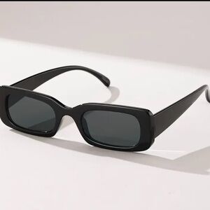 Black Rectangular Sunglasses